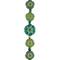 6 Packs: 15 ct. (90 total) Green Hibiscus Czech Glass Flower Bead Mix by Bead Landing™